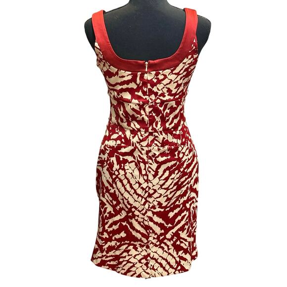 NWT 6P Donna Ricco Satin Mini Dress Square Neckline Elegant Holiday Work Party - Picture 2 of 16